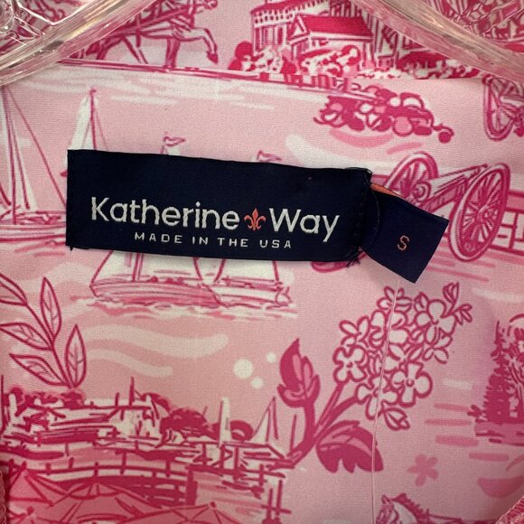 Katherine Way Ana Maria 1/4 Zip Pullover Mackinac Pink Pony Sz S NWT - Picture 8 of 16